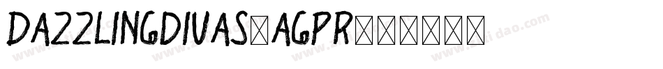 Dazzlingdivas-agPR字体转换