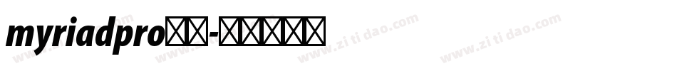 myriadpro字体字体转换