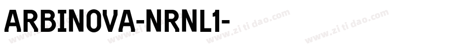 Arbinova-nRnl1字体转换