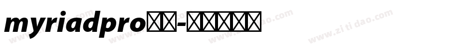 myriadpro字体字体转换