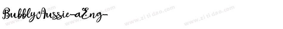 BubblyAussie-aEng字体转换