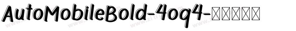 AutoMobileBold-4oq4字体转换