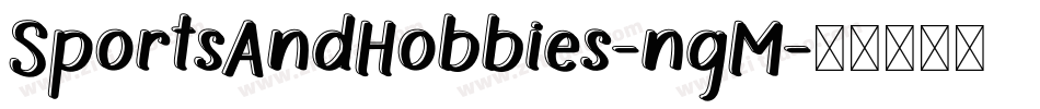 SportsAndHobbies-ngM字体转换