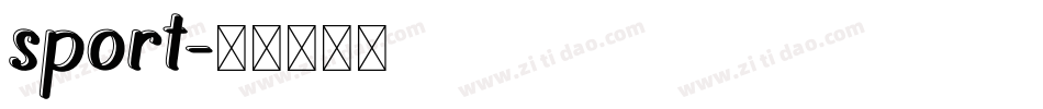 sport字体转换