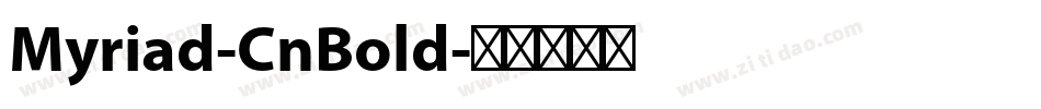 Myriad-CnBold字体转换 Myriad-CnBold字体转换