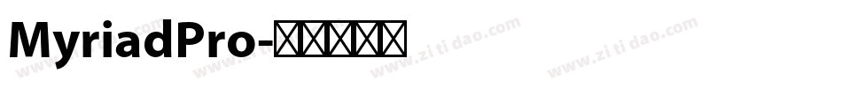 MyriadPro字体转换