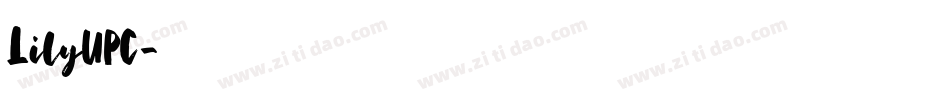 LilyUPC字体转换