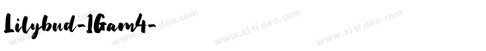 Lilybud-1Gam4字体转换