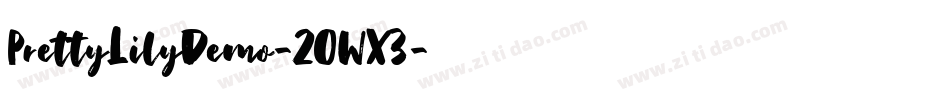 PrettyLilyDemo-2OWX3字体转换