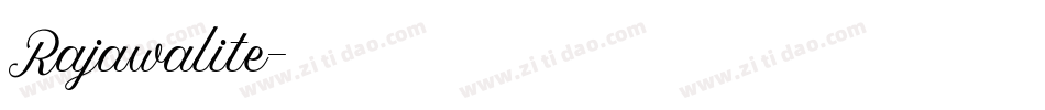 Rajawalite字体转换
