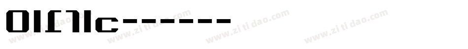 Oilrig字体转换