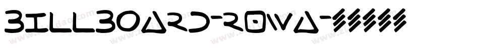 Billboard-r0WA字体转换