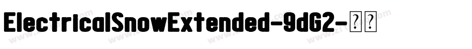 ElectricalSnowExtended-9dG2字体转换
