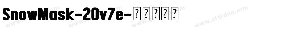 SnowMask-2Ov7e字体转换
