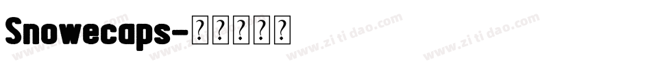 Snowecaps字体转换