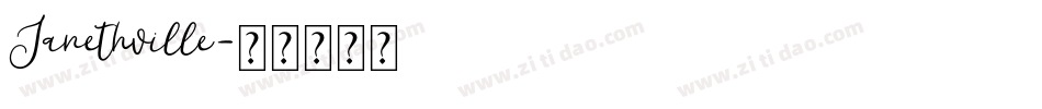 Janethville字体转换