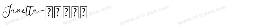 Janetta字体转换