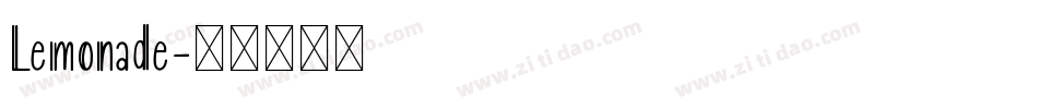 Lemonade字体转换