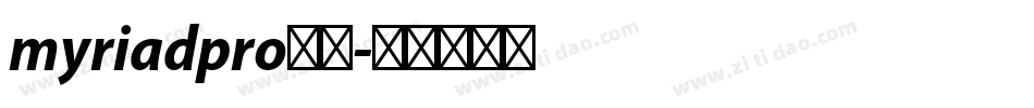 myriadpro字体字体转换