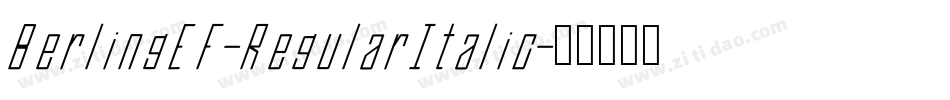 BerlingEF-RegularItalic字体转换