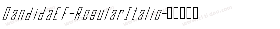 CandidaEF-RegularItalic字体转换