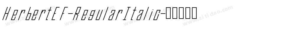 HerbertEF-RegularItalic字体转换