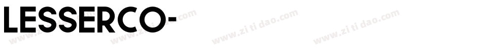 LESSERCO字体转换