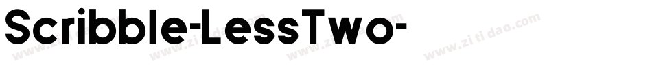 Scribble-LessTwo字体转换