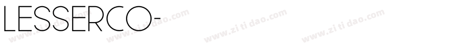 LESSERCO字体转换