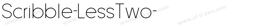 Scribble-LessTwo字体转换