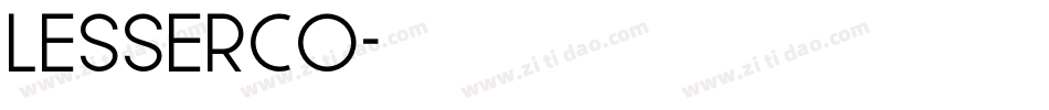LESSERCO字体转换