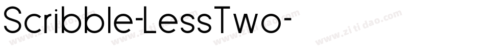 Scribble-LessTwo字体转换