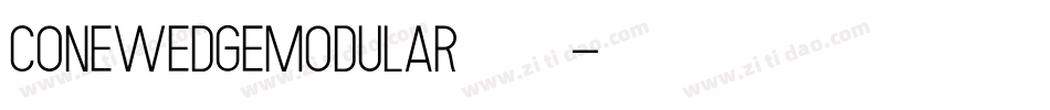 ConeWedgeModular手机版字体转换