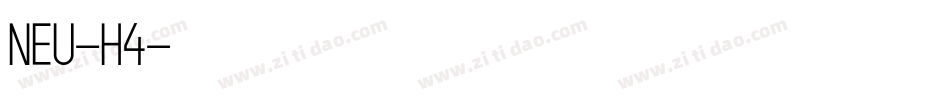 NEU-H4字体转换