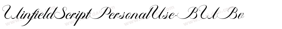 WinfieldScriptPersonalUse-BWBv5字体转换