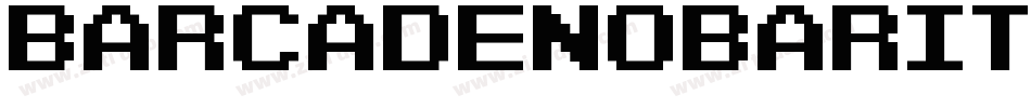 BarcadeNoBarItalic-dzdR字体转换