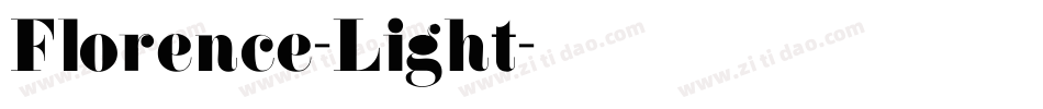 Florence-Light字体转换