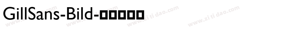 GillSans-Bild字体转换