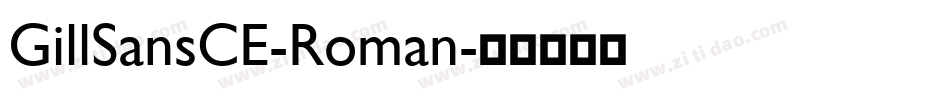GillSansCE-Roman字体转换