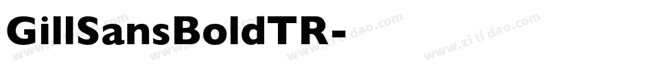 GillSansBoldTR字体转换