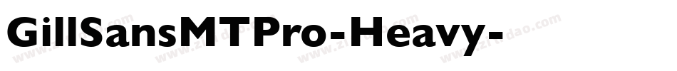 GillSansMTPro-Heavy字体转换