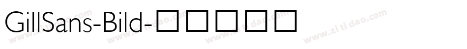 GillSans-Bild字体转换