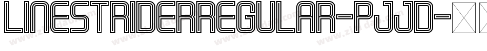 LinestriderRegular-PjJd字体转换