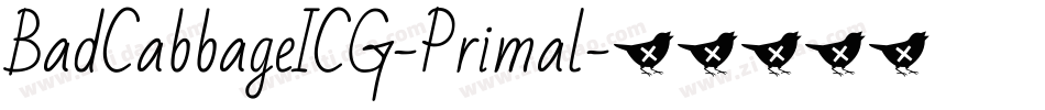 BadCabbageICG-Primal字体转换