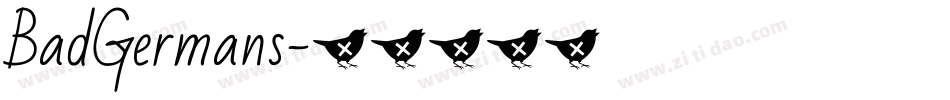 BadGermans字体转换