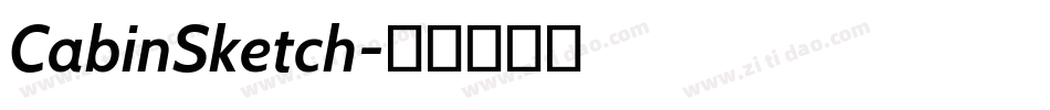 CabinSketch字体转换