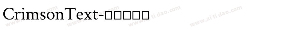 CrimsonText字体转换