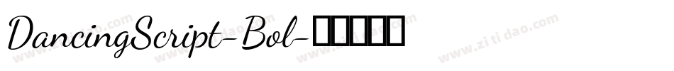 DancingScript-Bol字体转换