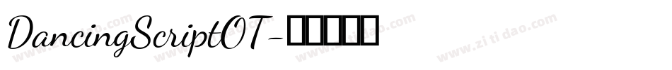DancingScriptOT字体转换