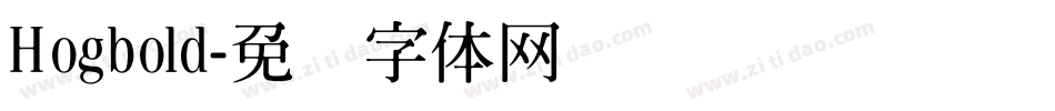 Hogbold字体转换
